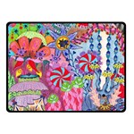 Cabbage Flower Abstract Two Sides Fleece Blanket (Small)