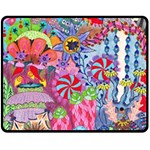 Cabbage Flower Abstract Two Sides Fleece Blanket (Medium)