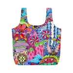 Cabbage Flower Abstract Full Print Recycle Bag (M)