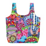 Cabbage Flower Abstract Full Print Recycle Bag (L)