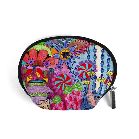 Cabbage Flower Abstract Accessory Pouch (Small) from ArtsNow.com Front