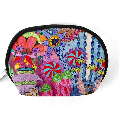 Cabbage Flower Abstract Accessory Pouch (Medium) from ArtsNow.com Back