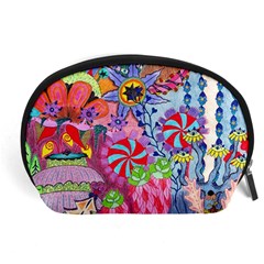 Cabbage Flower Abstract Accessory Pouch (Large) from ArtsNow.com Front