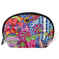 Cabbage Flower Abstract Accessory Pouch (Large) from ArtsNow.com Back