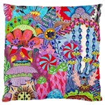 Cabbage Flower Abstract Standard Premium Plush Fleece Cushion Case (One Side)