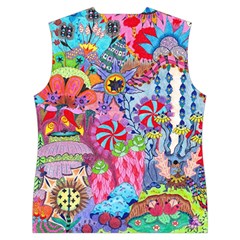 Cabbage Flower Abstract Women s Button Up Vest from ArtsNow.com Back