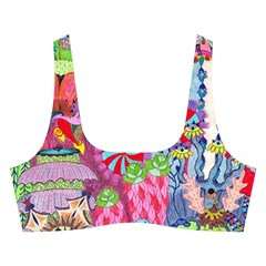 Cabbage Flower Abstract Cross Back Hipster Bikini Set from ArtsNow.com Front