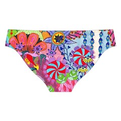 Cabbage Flower Abstract Cross Back Hipster Bikini Set from ArtsNow.com Back Under