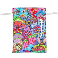 Cabbage Flower Abstract Lightweight Drawstring Pouch (XL) from ArtsNow.com Front