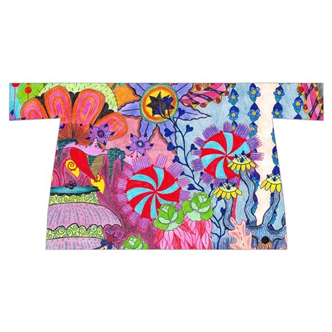 Cabbage Flower Abstract Wristlet Pouch Bag (Small) from ArtsNow.com Front