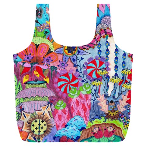 Cabbage Flower Abstract Full Print Recycle Bag (XXL) from ArtsNow.com Front