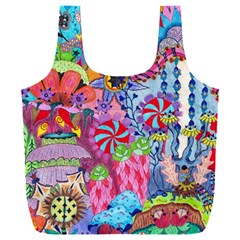 Cabbage Flower Abstract Full Print Recycle Bag (XXL) from ArtsNow.com Front