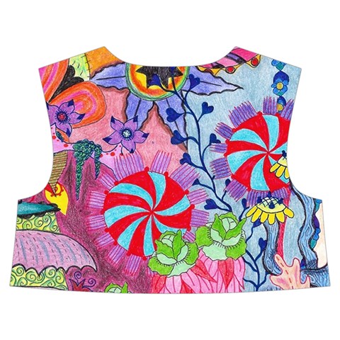 Cabbage Flower Abstract Kids  Midi Sailor Dress from ArtsNow.com Back Top