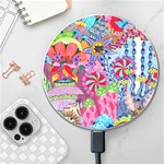 Cabbage Flower Abstract Wireless Fast Charger(White)