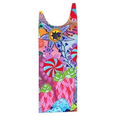 Cabbage Flower Abstract Kids  Stylish Hooded Puffer Vest from ArtsNow.com Front Right Side