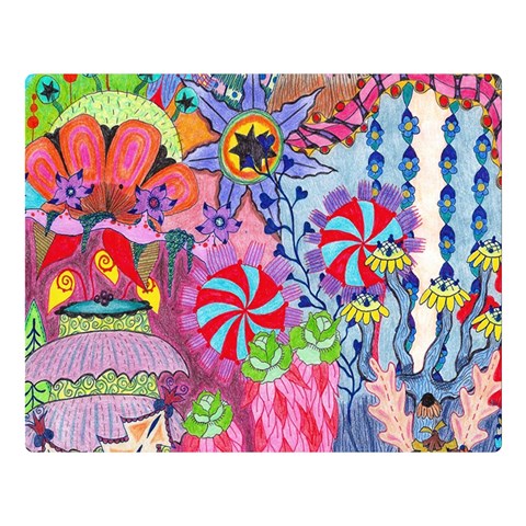 Cabbage Flower Abstract Premium Plush Fleece Blanket (Large) from ArtsNow.com 80 x60  Blanket Front