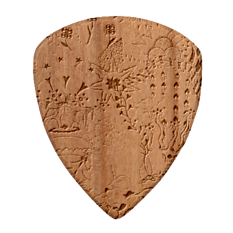 Cabbage Flower Abstract Wood Guitar Pick (Set of 10) from ArtsNow.com Front