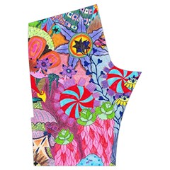 Cabbage Flower Abstract Men s Side Zip Front Pouch Ski And Snowboard Bib Pants	 from ArtsNow.com Back Left