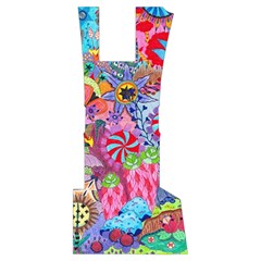 Cabbage Flower Abstract Men s Side Zip Front Pouch Ski And Snowboard Bib Pants	 from ArtsNow.com Front Bottom Right