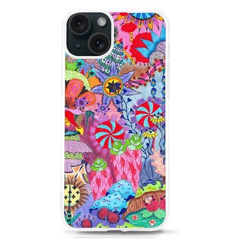 Cabbage Flower Abstract iPhone 15 TPU UV Print Case from ArtsNow.com Front