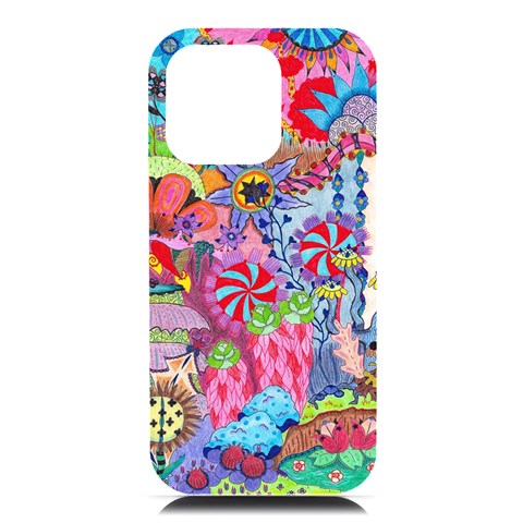 Cabbage Flower Abstract iPhone 16 Pro Max Black UV Print PC Hardshell Case from ArtsNow.com Front