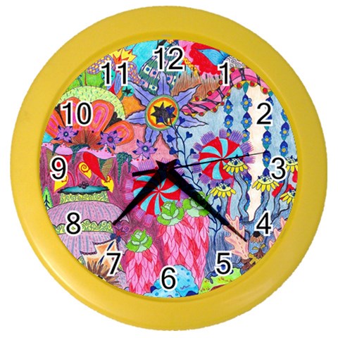 Cabbage Flower Abstract (1) (custom) Color Wall Clock from ArtsNow.com Front