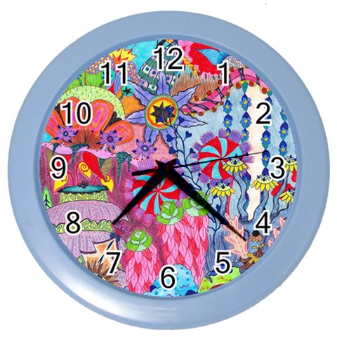 Cabbage Flower Abstract (1) (custom) Color Wall Clock from ArtsNow.com Front