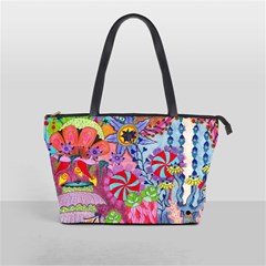 Cabbage Flower Abstract (1) (custom) Classic Shoulder Handbag from ArtsNow.com Front