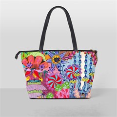 Cabbage Flower Abstract (1) (custom) Classic Shoulder Handbag from ArtsNow.com Back