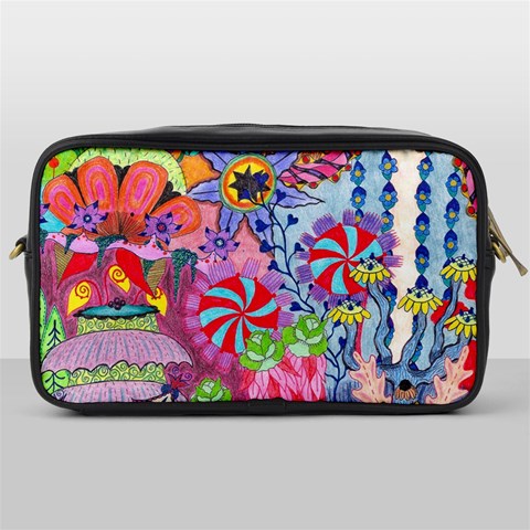 Cabbage Flower Abstract (1) (custom) Toiletries Bag (One Side) from ArtsNow.com Front