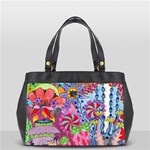 Cabbage Flower Abstract (1) (custom) Oversize Office Handbag