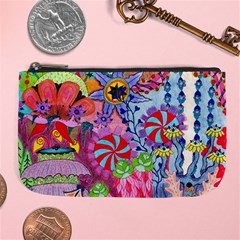 Cabbage Flower Abstract (1) (custom) Large Coin Purse from ArtsNow.com Front