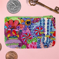 Cabbage Flower Abstract (1) (custom) Large Coin Purse from ArtsNow.com Back