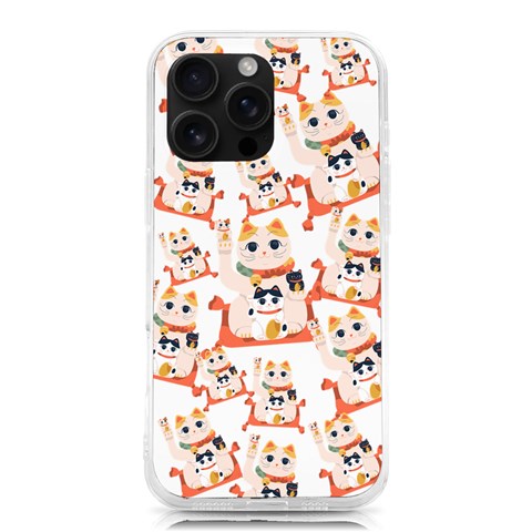 Lucky Cat 2 iPhone 16 Pro Max TPU UV Print Case from ArtsNow.com Front