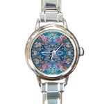 Blend I Eraser 4-1 Repeats I Round Italian Charm Watch