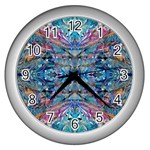 Blend I Eraser 4-1 Repeats I Wall Clock (Silver)