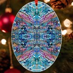 Blend I Eraser 4-1 Repeats I UV Print Acrylic Ornament Oval