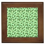 Leaves Pattern Texture Seamless Framed Tile