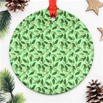 Leaves Pattern Texture Seamless Ornament (Round)