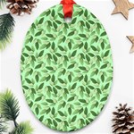 Leaves Pattern Texture Seamless Ornament (Oval)