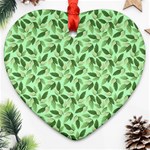 Leaves Pattern Texture Seamless Ornament (Heart)