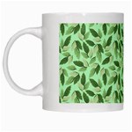 Leaves Pattern Texture Seamless White Mug