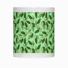 Leaves Pattern Texture Seamless White Mug from ArtsNow.com Center