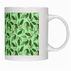 Leaves Pattern Texture Seamless White Mug from ArtsNow.com Right