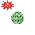 Leaves Pattern Texture Seamless 1  Mini Magnet (10 pack) 