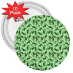 Leaves Pattern Texture Seamless 3  Buttons (10 pack) 