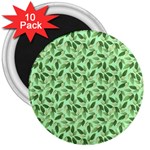 Leaves Pattern Texture Seamless 3  Magnets (10 pack) 