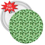 Leaves Pattern Texture Seamless 3  Buttons (100 pack) 