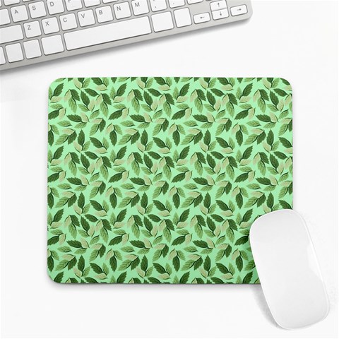 Leaves Pattern Texture Seamless Large Mousepad from ArtsNow.com Front