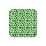 Leaves Pattern Texture Seamless Rubber Coaster (Square)